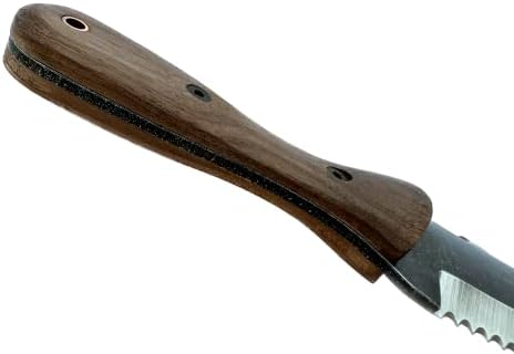 Garden Guru Hori Hori Gardening Knife for Weeding Digging Pruning & Cultivating - Stainless Steel Full Tang Blade Walnut Wood Handle Marks for Measuring Planting Depth Nylon Sheath for Storage (2pack)