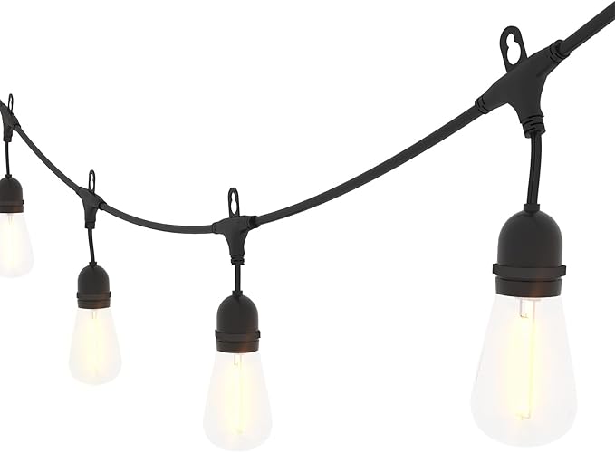 LVUYOYO Outdoor Louvered Pergola 10' x 13' with LED String Lights, Aluminum Pergola with Adjustable Roof, Waterproof Metal Gazebo for Patio, Backyard, Garden, Deck (10x13FT with Lights)