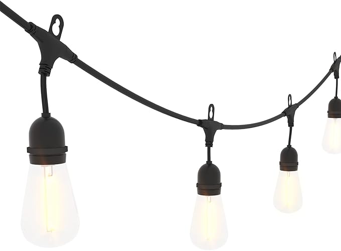 LVUYOYO Outdoor Louvered Pergola 10' x 10' with LED String Lights, Aluminum Pergola with Adjustable Roof, Waterproof Metal Gazebo for Patio, Backyard, Garden, Deck (10x10FT with Lights)