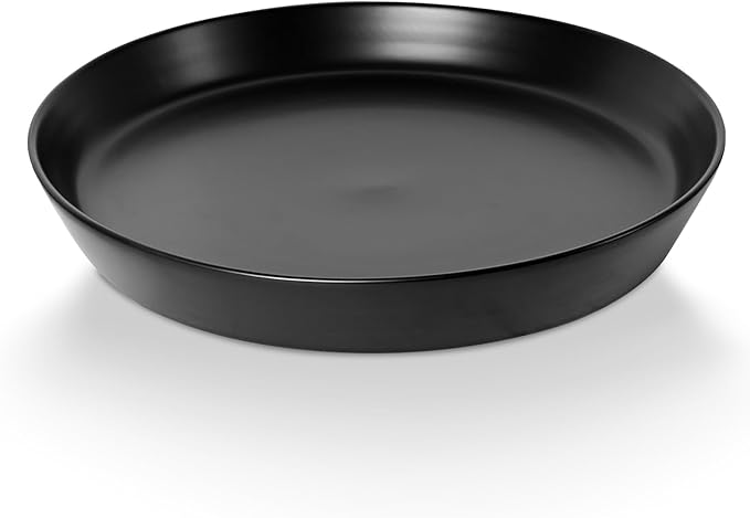 Plant Saucer Tray of 2 Pack 6 Inch, 7 inch (6.7 Inch) Plant Saucer Tray, Heavy Duty Glazed Ceramic Plant Saucers for Indoors & Outdoor, Flower Plant Water Trays for Pots Planter