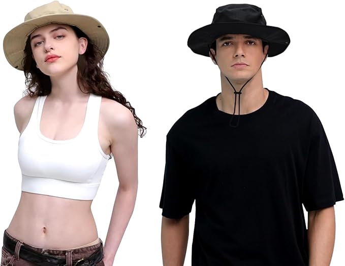 Sun Hats for Men Women Bucket Hat UPF 50+ Boonie Hat Foldable UV Protection Hiking Beach Fishing Summer Safari