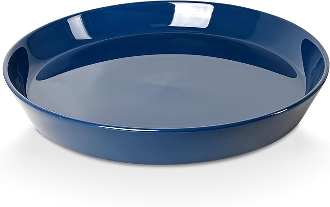 4 Pack of Plant Saucer, 5 inch Glazed Ceramic Plant Tray, Deep Drainage Tray for 4 Inch Flower Pot,Plant Dish Plate to Catch Water for Indoor & Outdoor