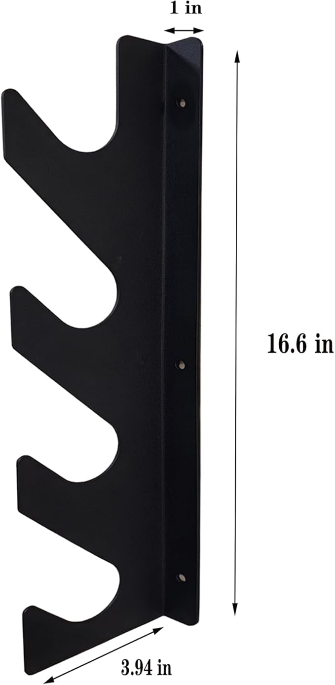 Wall Mount Garden Storage Tool Organizer, Heavy Duty Shed Tool Organizer for Shovels and Rakes, Tool Rack for Garage Organization & Storage, Holds 150 lbs Black