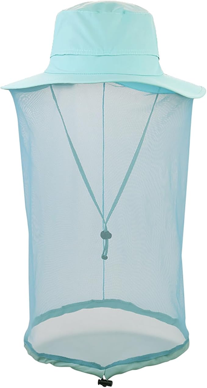 Peicees Head Net Hat for Men Women Adventure Fishing Hat Safari Hat for Hunting Camping Hiking