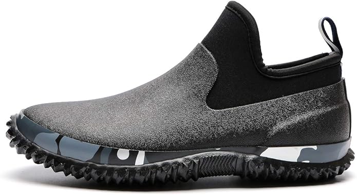 TENGTA Unisex Waterproof Garden Mud Shoes Mens Rubber Gardening Rain Boots for Women Car Wash Footwear