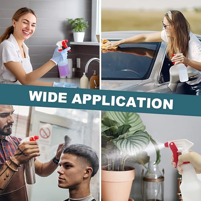 Spray Bottle Nozzles Plastic Heavy Duty Trigger Spray Nozzle 8Pcs Replacement Head Leak Proof Water Bottle Spray Nozzles Adjustable Head Sprayer