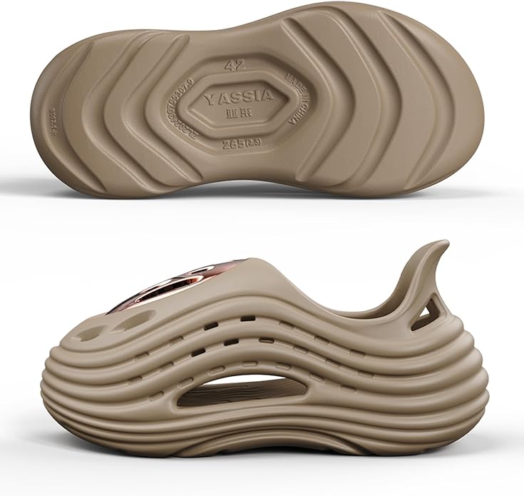 Unisex Breathable Wave Clogs - Lightweight Garden Shoes with Ventilation Holes, Non-Slip Indoor Outdoor Clogs for Men and Women