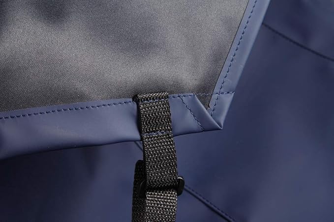 VWELL Waterproof Rubber Vinyl Apron 41.5" Heavy Duty Work Apron Durable with Adjustable Bib Apron for Dishwashing,Grooming 2Packs(no pocket)