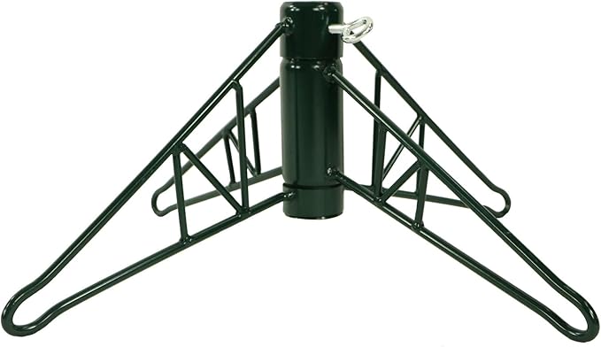 Fraser Hill Farm 7.5-Ft. Alaskan Pine Flocked Artificial Christmas Tree with Stand, Unlit Foldable Fake Tree with Realistic Snowy Foliage for Home Decoration