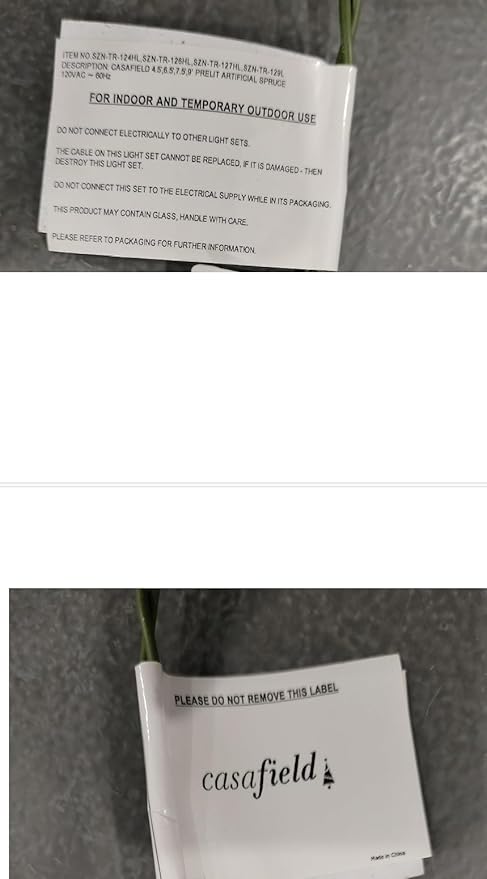 Casafield 4.5FT Realistic Pre-Lit Green Spruce Artificial Holiday Christmas Tree with Sturdy Metal Stand