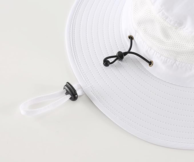 Home Prefer UPF50+ Mens Sun Hat Wide Brim Womens UV Protection Beach Bucket Hat for Fishing Hiking Snap Up Cowboy Hat