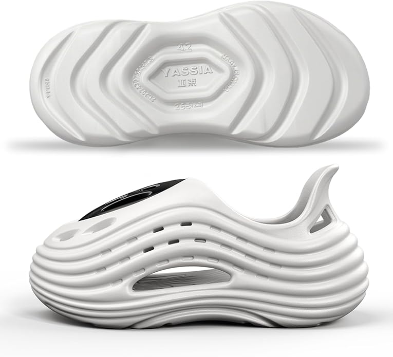 Unisex Breathable Wave Clogs - Lightweight Garden Shoes with Ventilation Holes, Non-Slip Indoor Outdoor Clogs for Men and Women