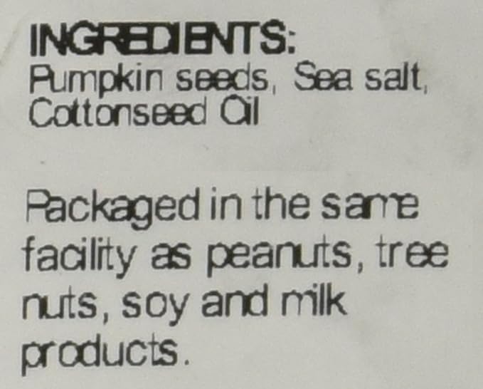 Sincerely Nuts Shelled Pepitas Pumpkin Seeds Salted (1 lb bag) | Delicious Nutrient Dense Low Carb Snack | High in Magnesium & Manganese Minerals |Gluten Free | Kosher |Great for Cooking