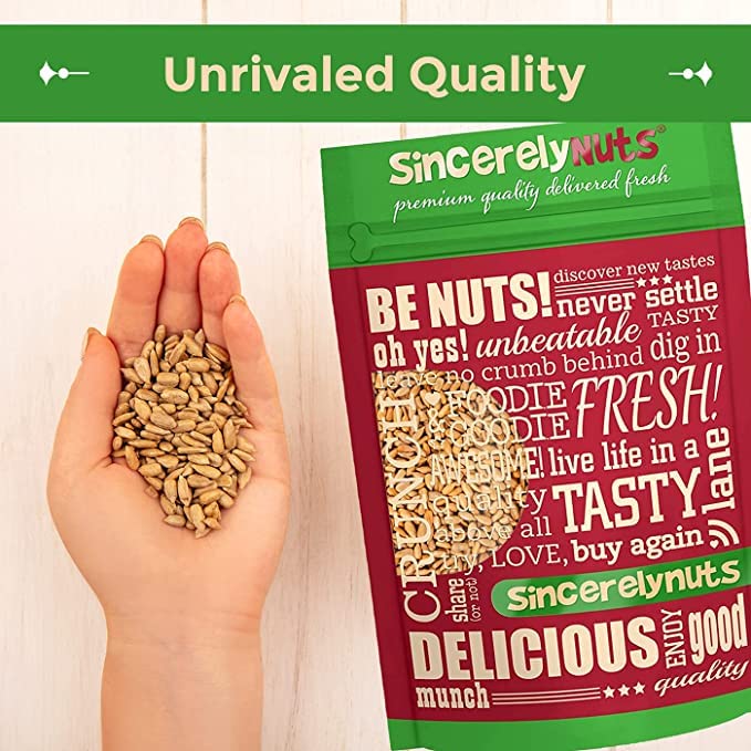 Sincerely Nuts Sunflower Seed Kernels Raw (No Shell) (2lb bag) | Delicious Antioxidant Rich Snack | Source of Protein, Fiber, Essential Vitamins & Minerals | Vegan and Gluten Free