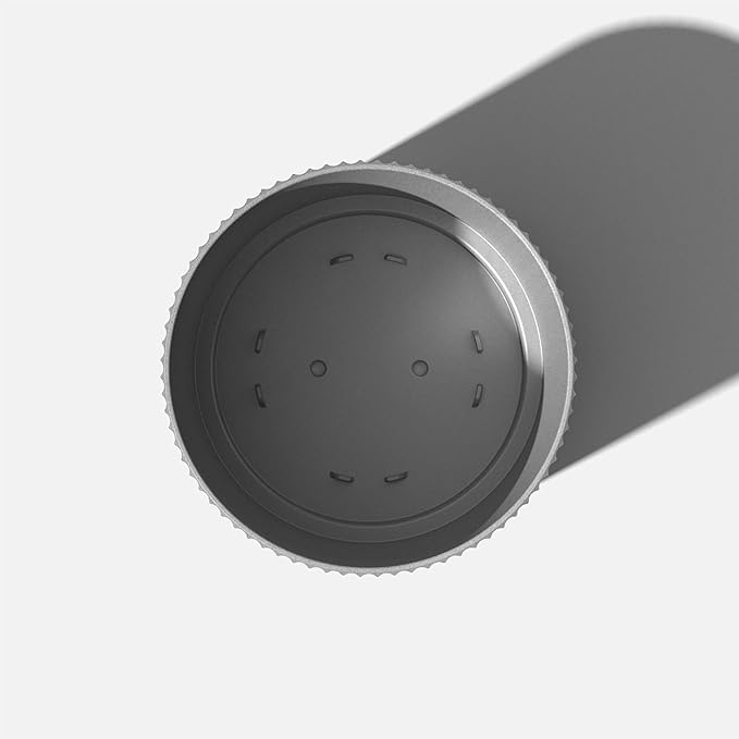 Veradek Round Demi Planter Pots for Indoor/Outdoor Garden Use | Made from Plastic - Concrete Mix with Drainage Holes | Perfect for Small to Large Succulent Plants, Flowers, Modern Interior Plants