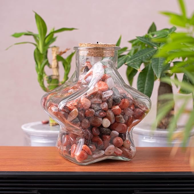 Polished Carnelian Crystal Stone Set - 72 Pcs, 0.5" 10 oz Handpicked Tumbled Gemstones Rocks Quartz, Pebbles for Reiki, Chakra, Healing, Home Decor, 0.5" - 10 oz Mahogany Obsidian