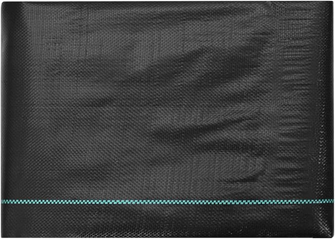 VEVOR 3FTx50FT Premium Heavy Duty Weed Barrier Landscape Fabric, 3.2OZ Woven Geotextile Fabric Under Gravel, High Permeability for Weed Blocker Weed Mat, Driveway Fabric, Weed Control Garden Cloth