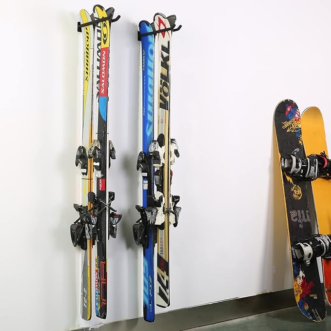 TORACK Garage Hooks Heavy Duty Tool Organizer, Wall Mount Hanger Rack Garage Storage Utility Hooks for Car Tires, Ladders, Chairs, Strollers, Power Tools, Garden Tools (2 Pack, 12.4" Hook)