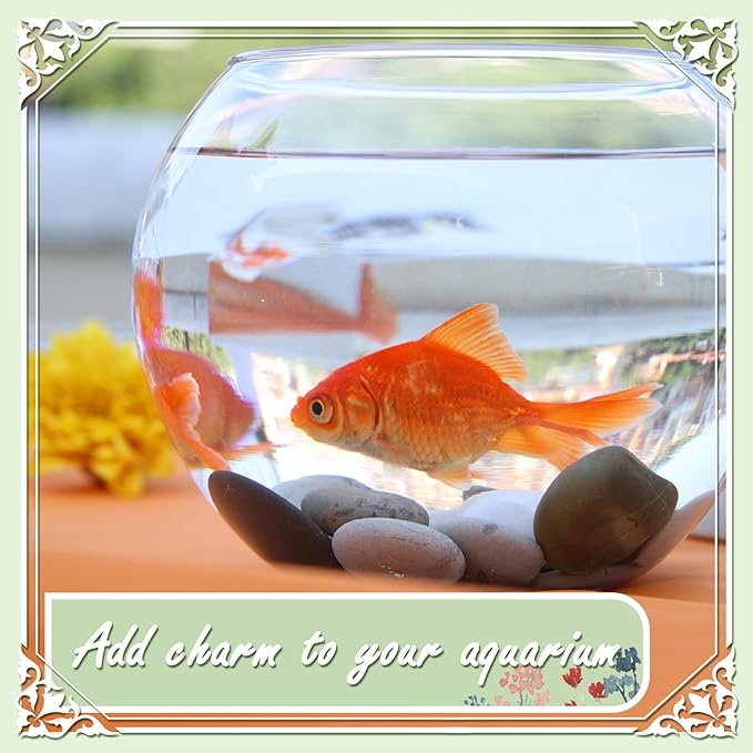 11lbs Smooth River Rocks, 1-2 Inch Hand-Picked Premium Pebbles for Garden and Landscape Design, Kindness Stones for Painting,DIY Arts, Red