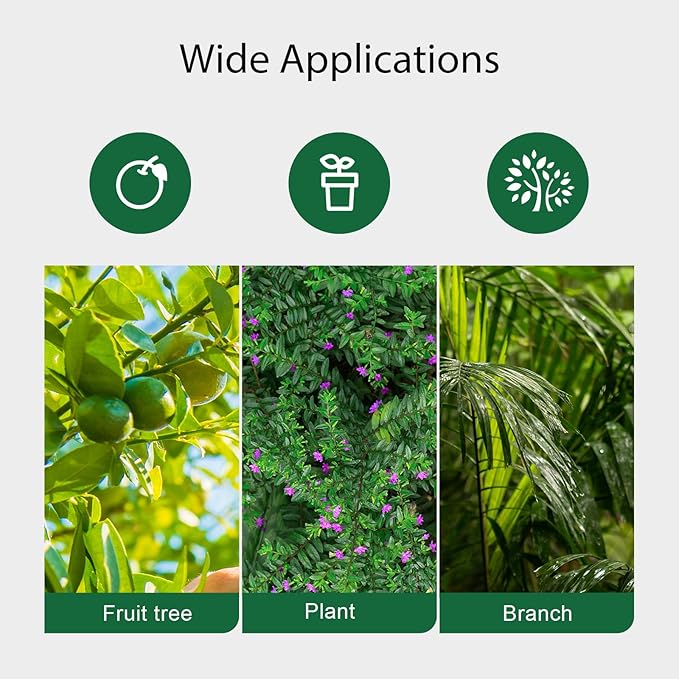 GROWNEER 6 Packs Trimming Scissors Teflon Coated Non Stick Blades Pruning Shears Gardening Hand Pruning Snips with Straight Stainless Steel Precision Blade