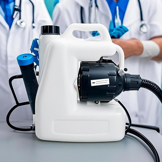 10L Electric ULV Cold Fogger Backpack with 2.64 Gallon Tank Commercial Sprayer Portable Fogger Sprayer Machine with 18" Extension for Large Area Coverage - Misting Machine