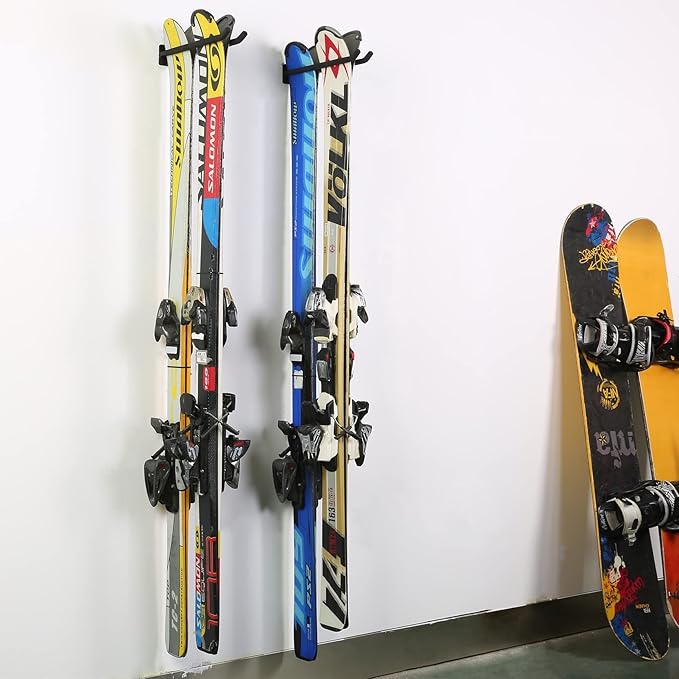 TORACK 4 Pack Garage Storage System Hooks, Heavy Duty Wall Mount Tool Organizer, Chair Hanger Garage Storage Utility Hooks for Car Tires, Ladders, Chairs, Strollers, Power Tools, Garden Tools