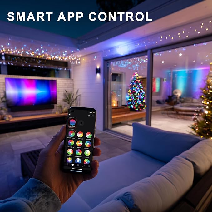 TW SHINE Smart Color Changing Christmas Lights Outdoor, 328FT 1000 LED RGB Halloween String Lights with Remote & App Control & Timer Waterproof for Indoor Holiday Xmas Tree Wedding Decorations