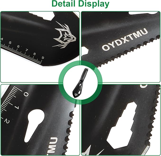 Small Camping Shovel, 9 in 1 Mini Hand Shovel,Tactical Mini Hand Shovel, Portable Backpacking Hiking Trowel,Ultralight Compact Multitool for Digging, Gardening, Outdoor Camping, Survival