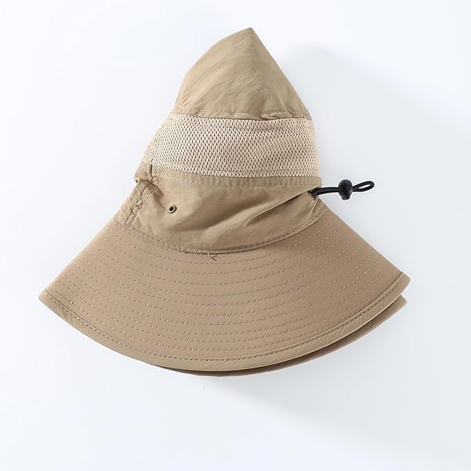 Home Prefer UPF 50+ Men's Sun Hat Wide Brim Bucket Hat UV Protection Hat for Mens Womens Beach Safari Gardening Golf Fishing