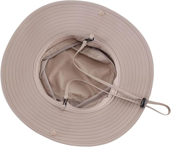 Connectyle Sun Hat for Men Women Outdoor UV Protection Safari Hat for Fishing Hiking Gardening Breathable Cowboy Hat UPF50