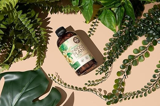Organic Indoor Plant Food - All-Purpose Liquid Fertilizer - Best for Live Houseplants Indoors + Common Home Outdoor Plants in Pots (8 oz)