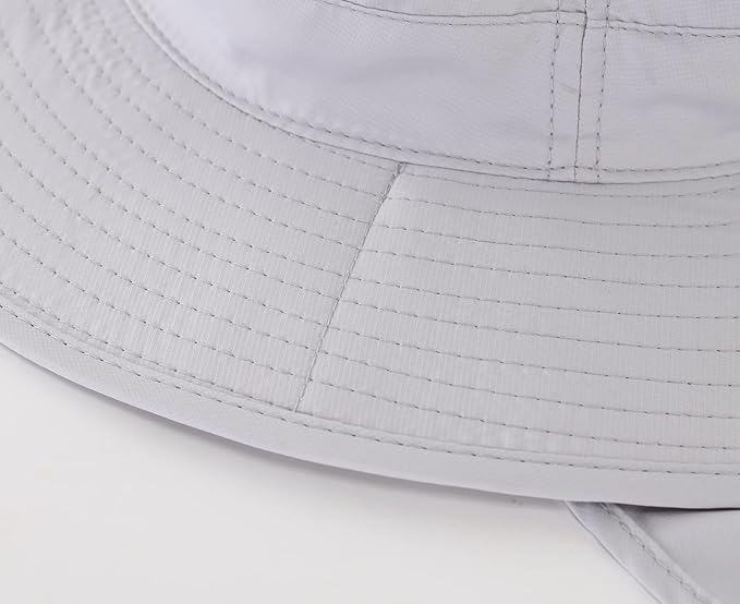 Home Prefer UPF50 Mens Sun Hat with Neck Flap Quick Dry UV Protection Cap Womens Wide Brim Fishing Hat Neck Flap Beach Garden