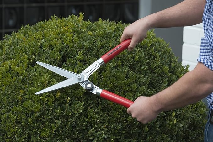 BERGER Topiary Shear 2510 with Beech Wood Handle Garden Shear with self-Sharpening Blades, Length 45 cm