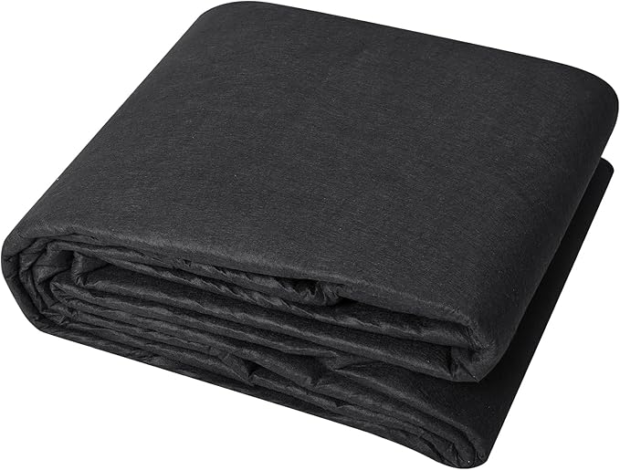 VEVOR Geotextile Landscape, 10ft x 100ft 8 oz Non-Woven PP Drainage 350N Tensile Strength & 440 N Load Capacity, for Ground Cover, Garden Fabric, French Drains, Black