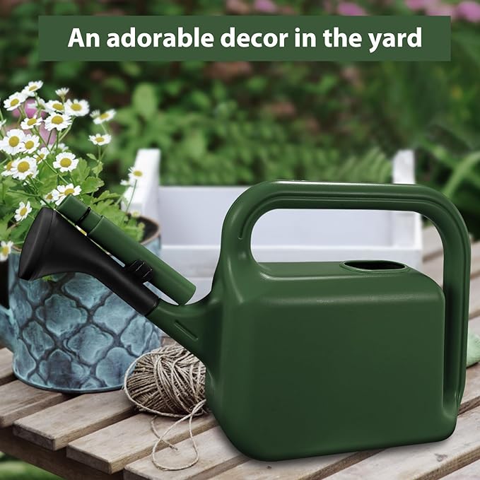 Outdoor Watering Can for Plants Indoor Watering Can for Houseplants 3/4 Gallon 3L (Green)