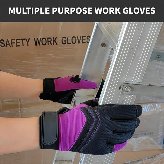 Thorn Proof&Puncture Resistant Gardening Gloves with Grip,Garden Glove for Women, Leather Yard Work Gifts