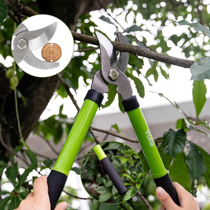 2 Pack Garden Pruning Shears – Heavy Duty Pruning Shears & Loppers for Tree Trimming, Gardening Tools Set