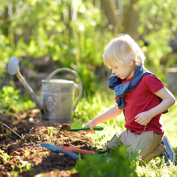 18 Pcs Colorful Garden Shovels Small Metal Hand Trowel Set for Gardening Teens Adults Mini Digging Tools for Succulent Flower Soil Planting Weeding Transplanting, 6 Colors (11 X 3 Inch)
