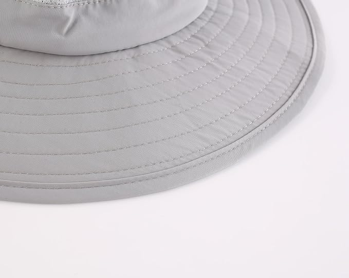 Home Prefer Outdoor UPF50+ Mesh Sun Hat Wide Brim Fishing Hat with Neck Flap Sun Hat for Men Women