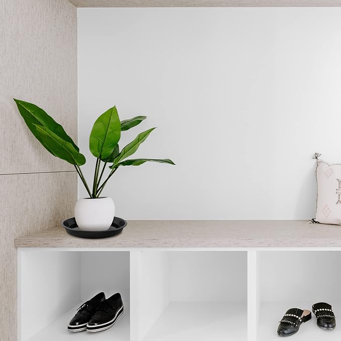 Plant Saucer 16 Inch, Heavy Duty Plant Tray for Pots, Plastic Pot Saucers for Plants, Large Drip Trays for Potted Plants, Round Water Tray for Indoors