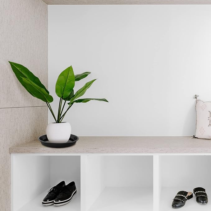 Plant Saucer 18 Inch, Heavy Duty Plant Tray for Pots, Plastic Pot Saucers for Plants, Large Drip Trays for Potted Plants, Round Water Tray for Indoors