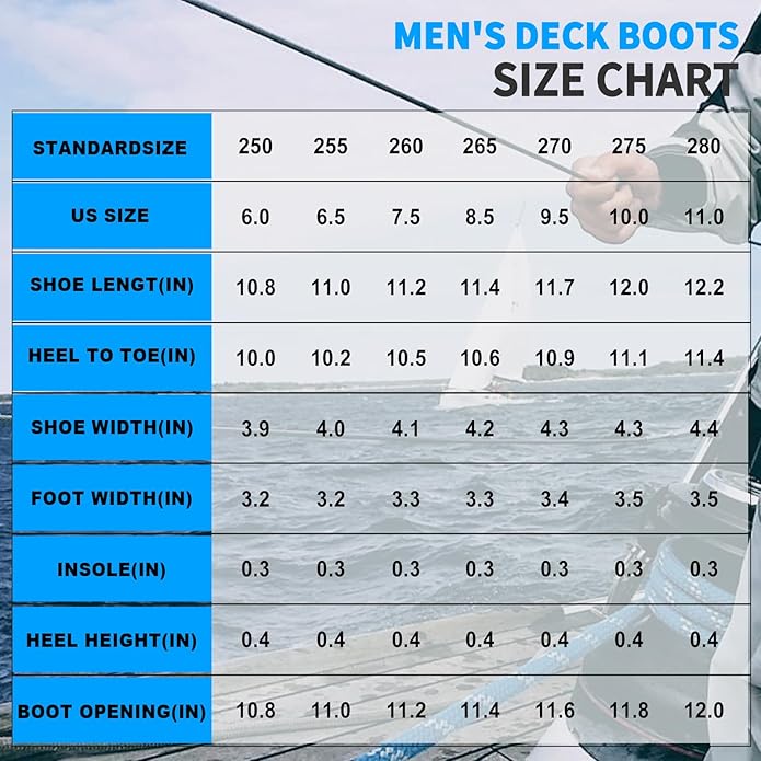 Mens Deck Boots, Saltwater Fishing Booties Rubber Waterproof Ankle Rain Boots, High-performance Footwear Chelsea Boots for Gardening Fishing Boating Camping Sailing