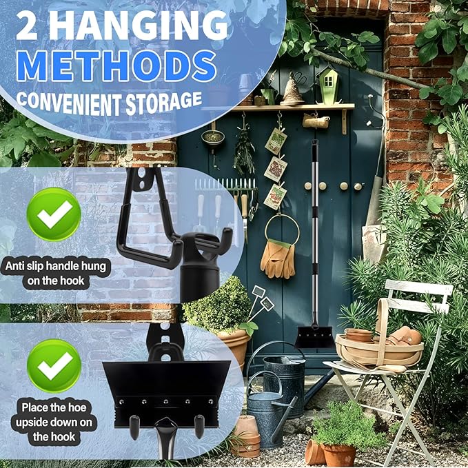 Garden Flat Shovel Weeding Tool 53-inch Multifunctional Cleaning Shovels Heavy Duty Floor Scrapers Long Handle, Weeding Scraper for Road Outdoor Driveway Lawn Edging, Ice Scraper, Snow Shovel Tool