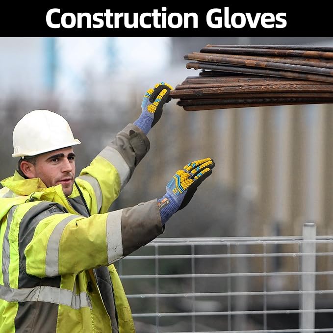 Schwer PRO-SKIN Impact Gloves with ANSI A4 Cut Reistant Protection, Flexible and Comfortable Work Gloves with Grip,Touchscreen, Used for Oil and Gas E&P,Mechanic, Construction, Non-PFAS, S, PM3900-T