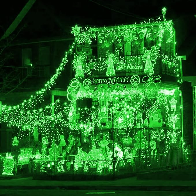 Uptotop Christmas 100 Count String Light, 20FT Plug in Waterproof String Light Decorations for St. Patrick's Day Party Carnival Supplies, Outdoor Yard Garden Decor (Green)