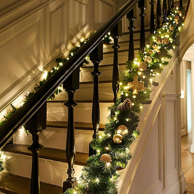 Dazzle Bright Warm White Christmas Mini String Lights, 4 Pack Total 120FT 600 Incandescent White Wire Fairy Lights, Waterproof Christmas Decorations for Indoor Outdoor Party Garden Yard Decor