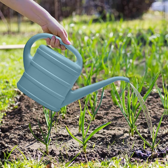 Watering Can - for Indoor Plant Garden - 1/3 Gallon - Grey