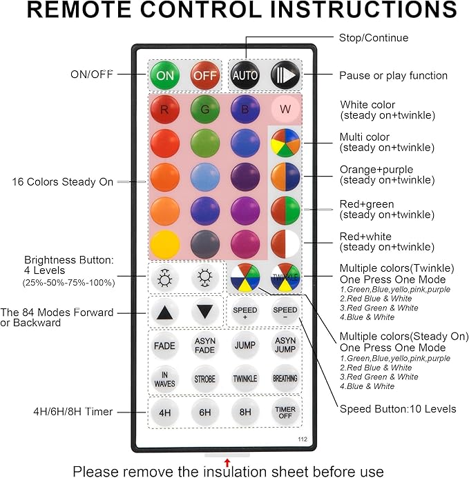 164 FT 500 LED Christmas String Lights, Waterproof RGB String Lights with Remote Control& Timer Function, 24 Colors Changing Fairy Lights for Indoor Outdoor Room Wall Christmas Tree Party Decoration