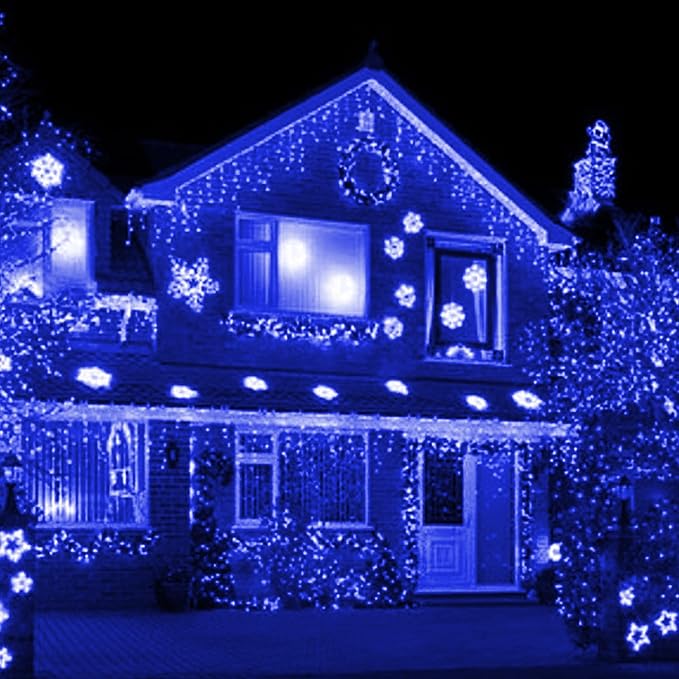 Uptotop Christmas Mini String Lights, 20 FT 100 Count Connectable Waterproof Plug in Christmas Decorations for Indoor Outdoor Garden Yard Patio Party Decor (Blue)