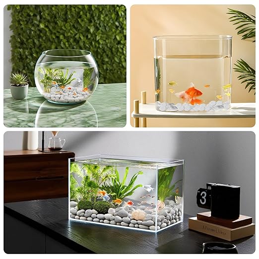 6LB Natural Grey Gravel, 0.8"-1.8" Large River Rocks,Pebbles for Indoor Outdoor Plants Pots Aquarium Fish Tank Pathways Backyard